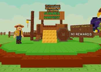 Imagem mostrando como funciona o novo evento do Grow A Garden Summer Harvest Para os jogadores do Roblox