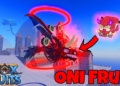 fruta oni sendo usada no blox fruits