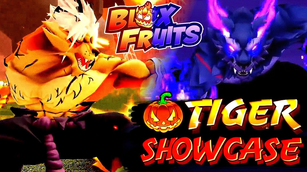 Showcase da tiger blox fruit no Blox Fruits (trailer oficial)