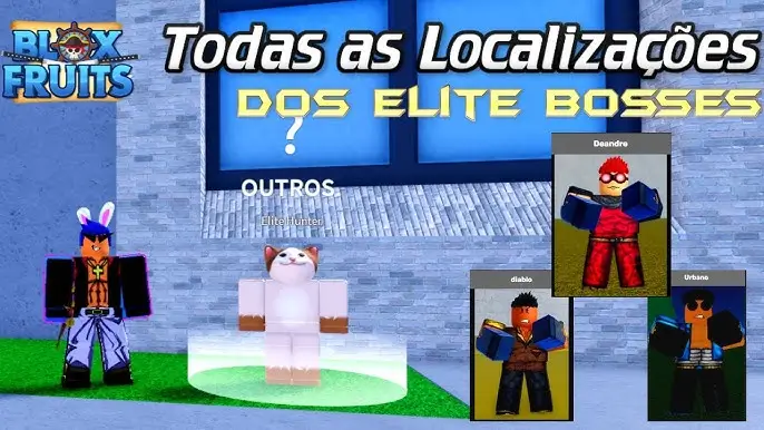 Locais de Raid Bosses no mapa de Blox Fruits